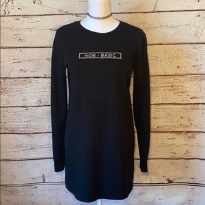 NON BASIC 💎 Black Long Sleeve Dress Medium